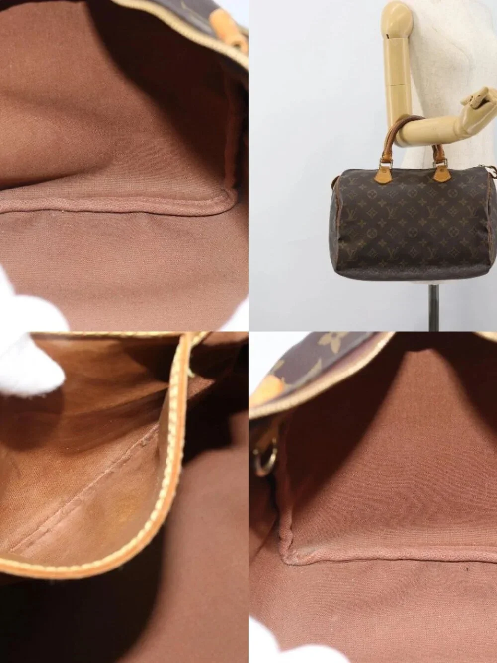 LOUIS VUITTON Monogram Speedy 30 Hand Bag M41526 LV Auth 189239